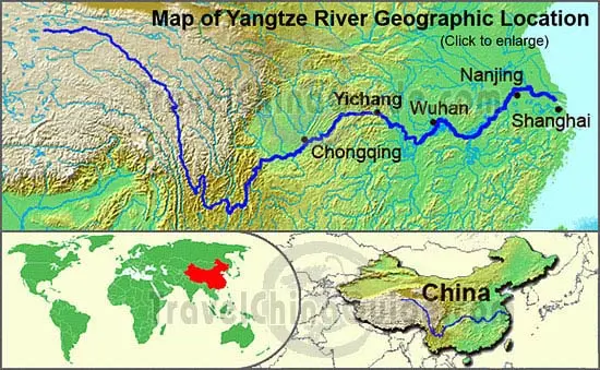 Yangtze River Location Map