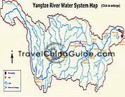 Yangtze River Water System Map