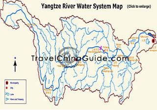 Yangtze Water System Map