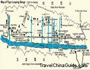 Map of Tiger Leaping Gorge