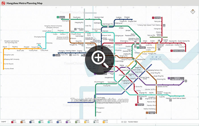 Hangzhou Metro Planning Map