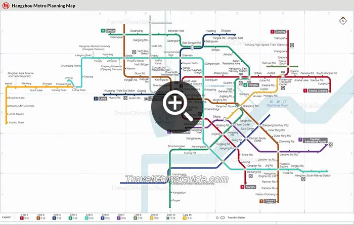 Hangzhou Metro Planning Map