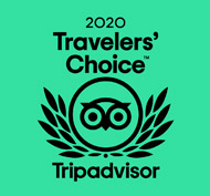 Travelers' Choice 2020 (previously Certificate of Excellence) from Tripadvisor