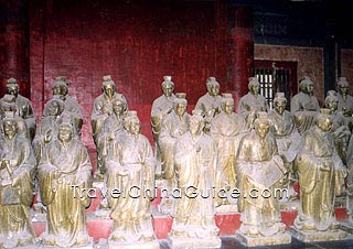 Figurines of 72 disciples of Confucius
