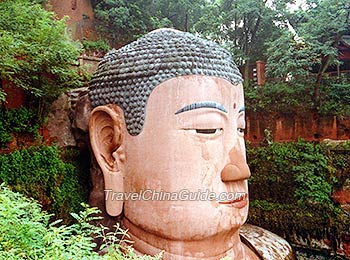 Head of Leshan Giant Buddha