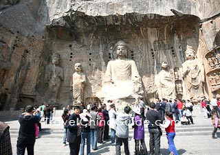 The statue of Vairocana Buddha, Fengxian Temple, Longmen Grottoes