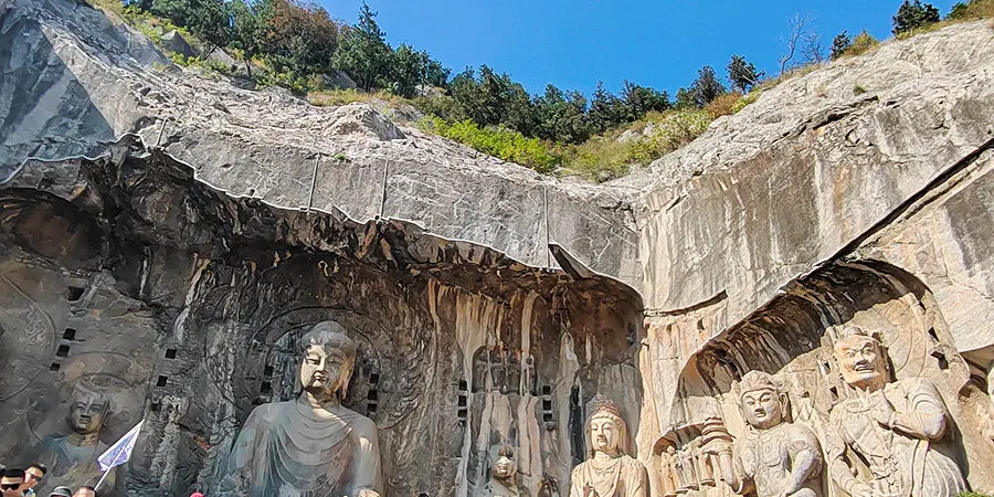 Vairocana Buddha, the chief Buddha in Fengxian Temple