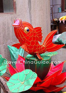 Goldfish Shaped Lantern, Festival Toy