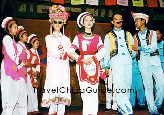 Three-Course Tea Performance of Bai Minority