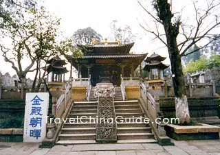 The architecture in the temple