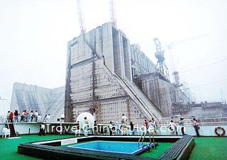 The body part of the Dam under construction on Aug 6, 2001