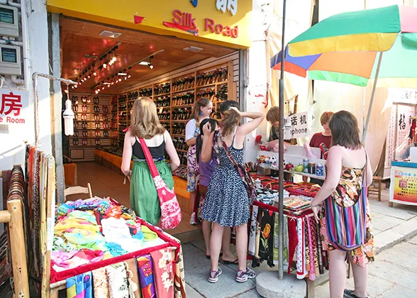 Stall selling souvenir 