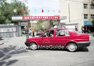 Taxi in the street