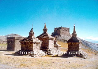 Pagodas around Mount Kailash