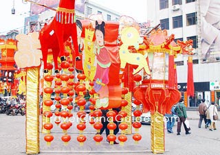 Lanterns can be seen everywhere on the Lantern Festival