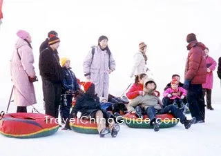 Ice Sliding, Harbin Ice and Snow Festival