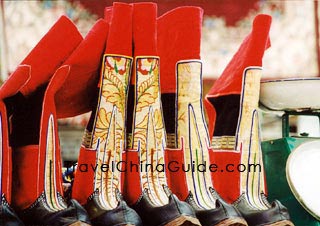 Traditional Tibetan boots