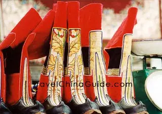 Traditional Tibetan boots