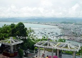 A panoramic view of Dadonghai