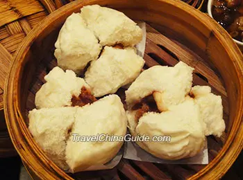 Cantonese barbecued pork bun