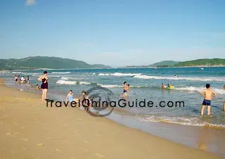 Holidaymakers on the beach