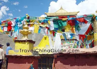 Prayer Flags in Yumbu Lakang