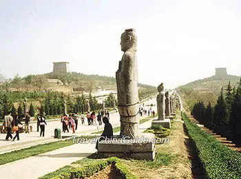 Qianling Tomb, Mausoleum of Empress Wu Zetian