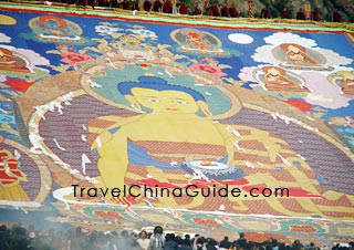 Thangka, a kind of Tibetan scroll-banner painting