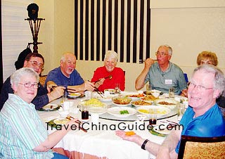 Our guests enjoy delicious Chinese food