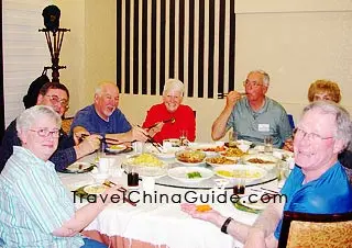 Our guests enjoy delicious Chinese food