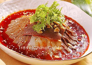 Beef and Tripe Slice in Chili Sauce, Guoli Renhe Restaurant 