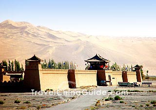 The entrance gate of Dunhuang Movie Set