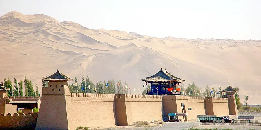 The entrance gate of Dunhuang Movie Set