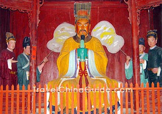 Statue of Liu Bei, Baidi Temple, Fengjie