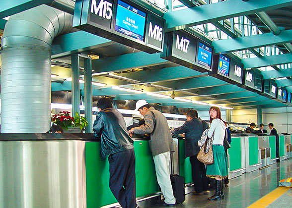 Guangzhou Airport Check-in counter