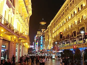 Nanjing Road at night