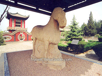 Horse statue in Huo Qubing Tomb