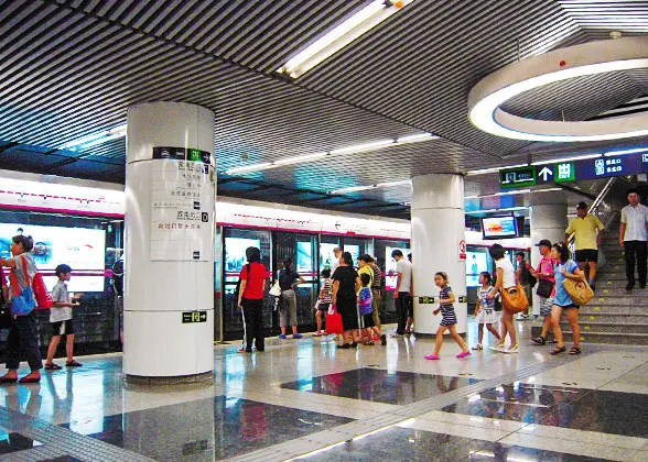 In Beijing Subway Station