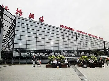 Exterior of the airport, At Shanghai Hongqiao Airport (SHA)…