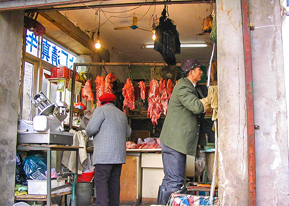 A beef shop in hutong