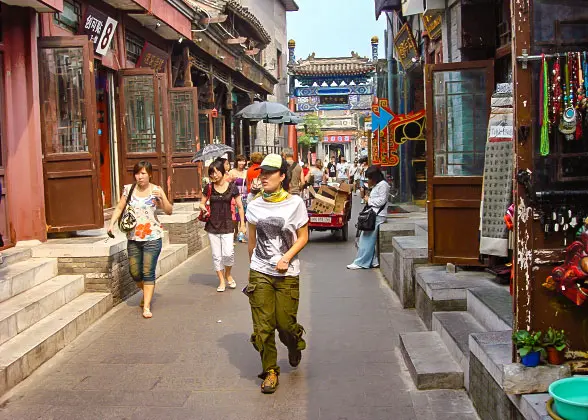 Walk in hutong