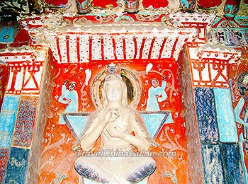 Buddha Statue in Mogao Caves, Dunhuang