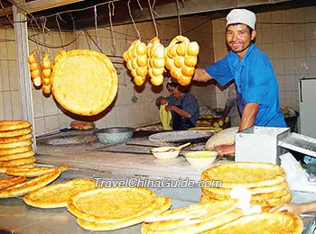 Nang, local snack in Xinjiang