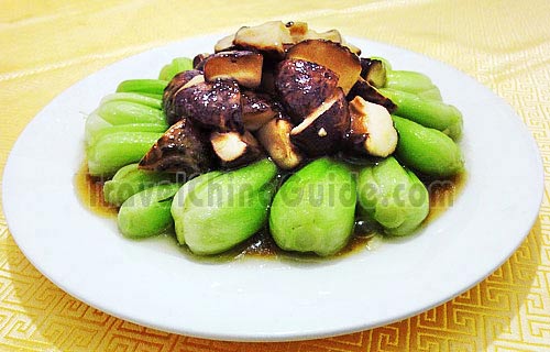 Green Vegetable with Mushroom Completed