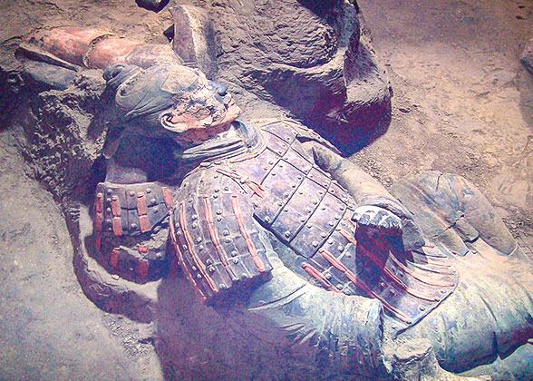 Color-painted Terracotta Warrior