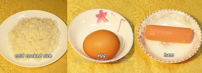 Ingredients of Egg Fried Rice