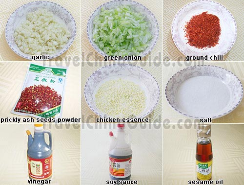Clear Noodles in Chili Sauce Seasonings