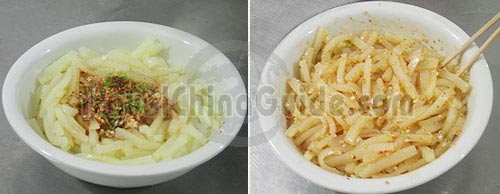 Stir Clear Noodles in Chili Sauce