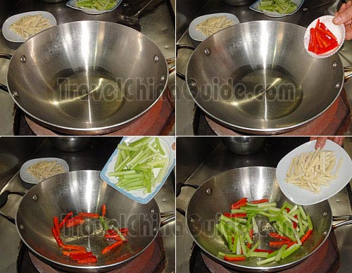 Stir-fry Celery and Dry Bean Curd