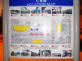 Location Map of HK Airport Ground Transport